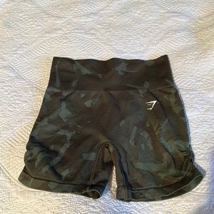 Gymshark Green Camo Shortd